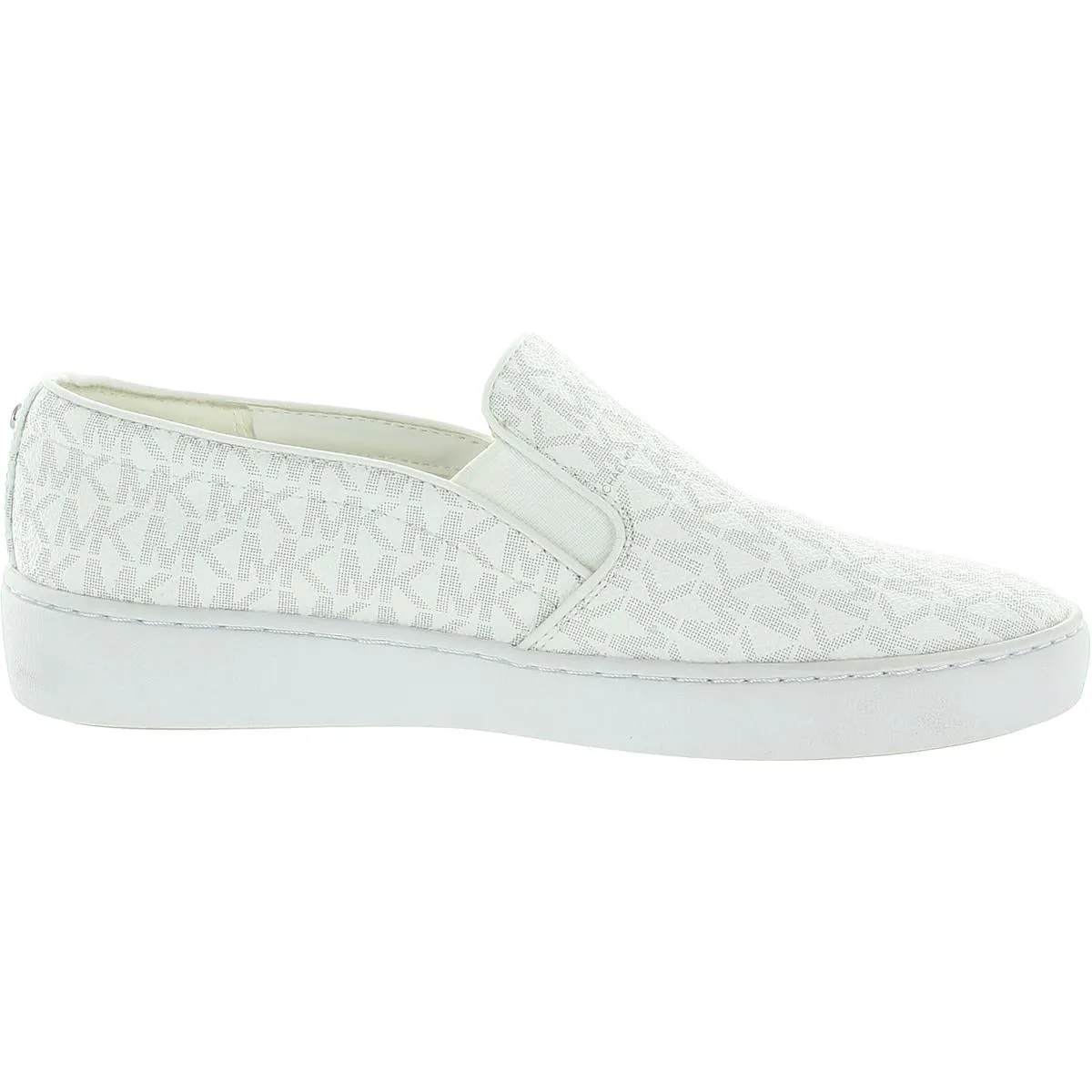 FT21G Womens Faux Leather Embossed Slip-On Sneakers