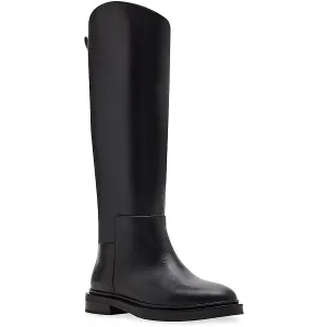 Gaige Womens Solid Leather Knee-High Boots