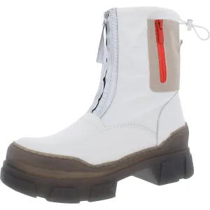 Galaxy Womens Leather Pintuck Booties