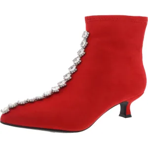 GARDA Womens Jeweled Manmade Ankle Boots