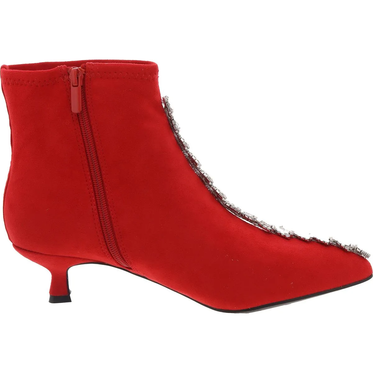GARDA Womens Jeweled Manmade Ankle Boots