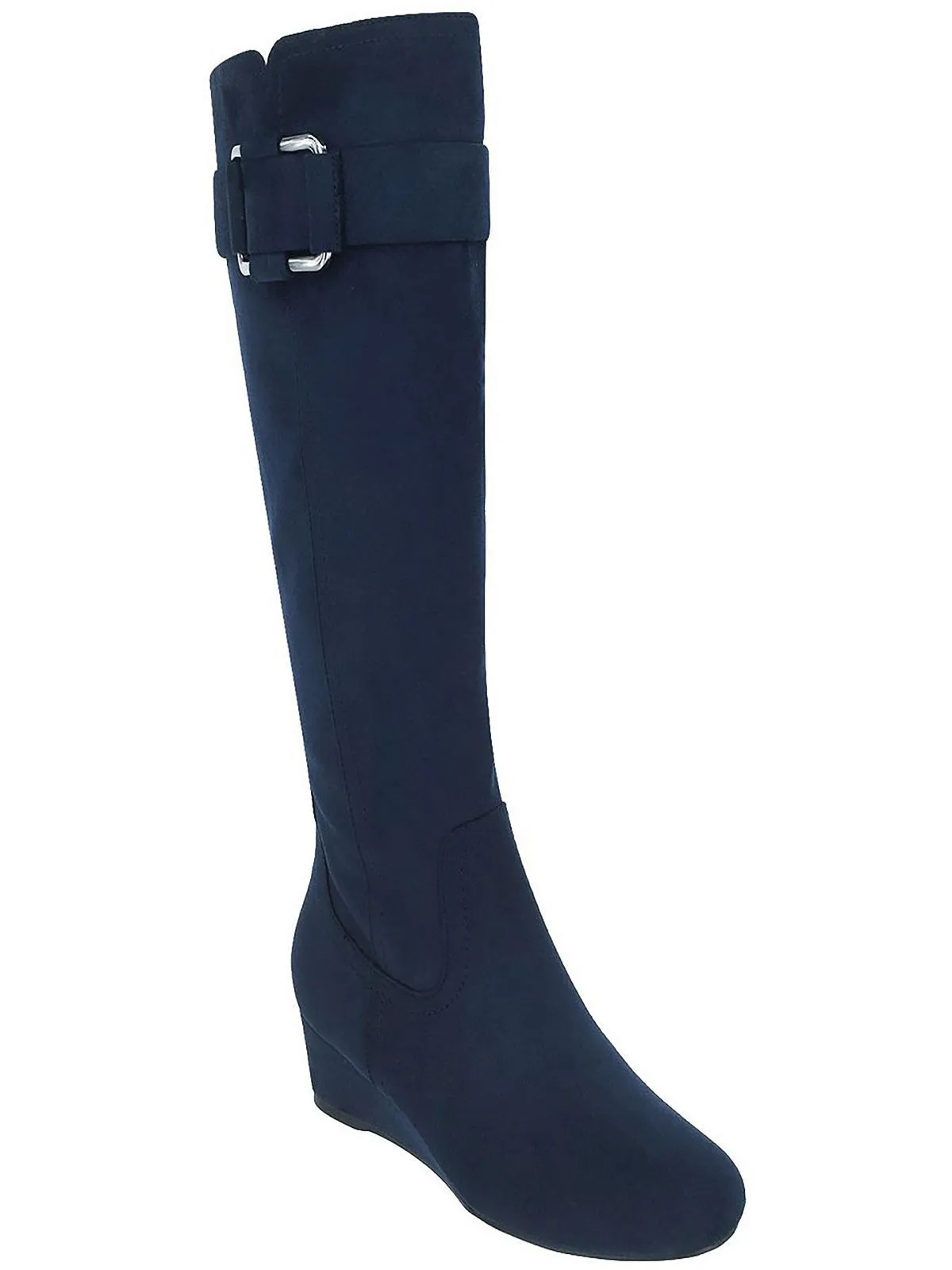 Genia Womens Faux Suede Tall Knee-High Boots