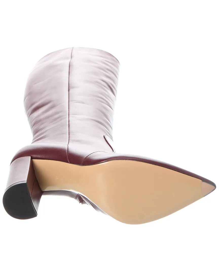 Gianvito Rossi Rhymes 85 Leather Knee-High Boot