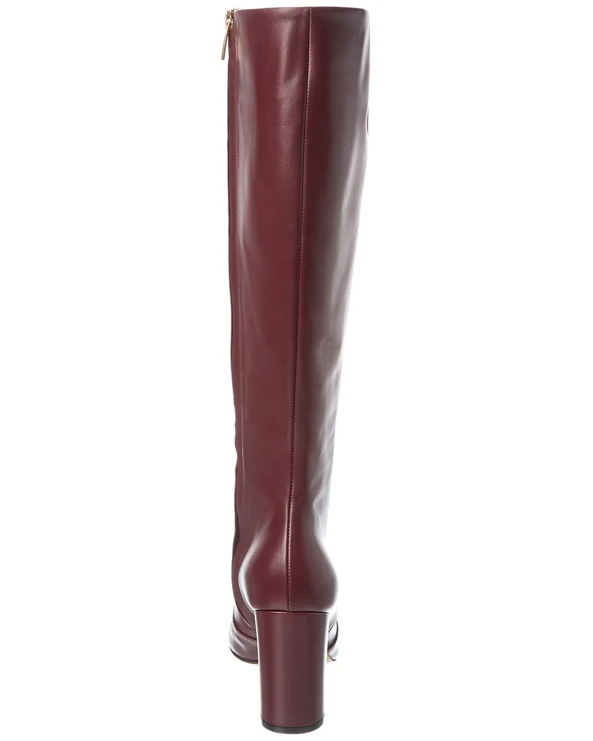 Gianvito Rossi Rhymes 85 Leather Knee-High Boot