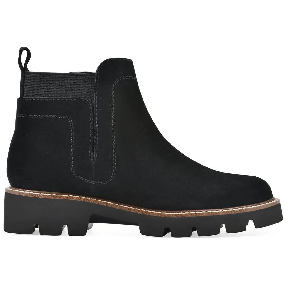 Glassie Womens Solid Suede Chelsea Boots