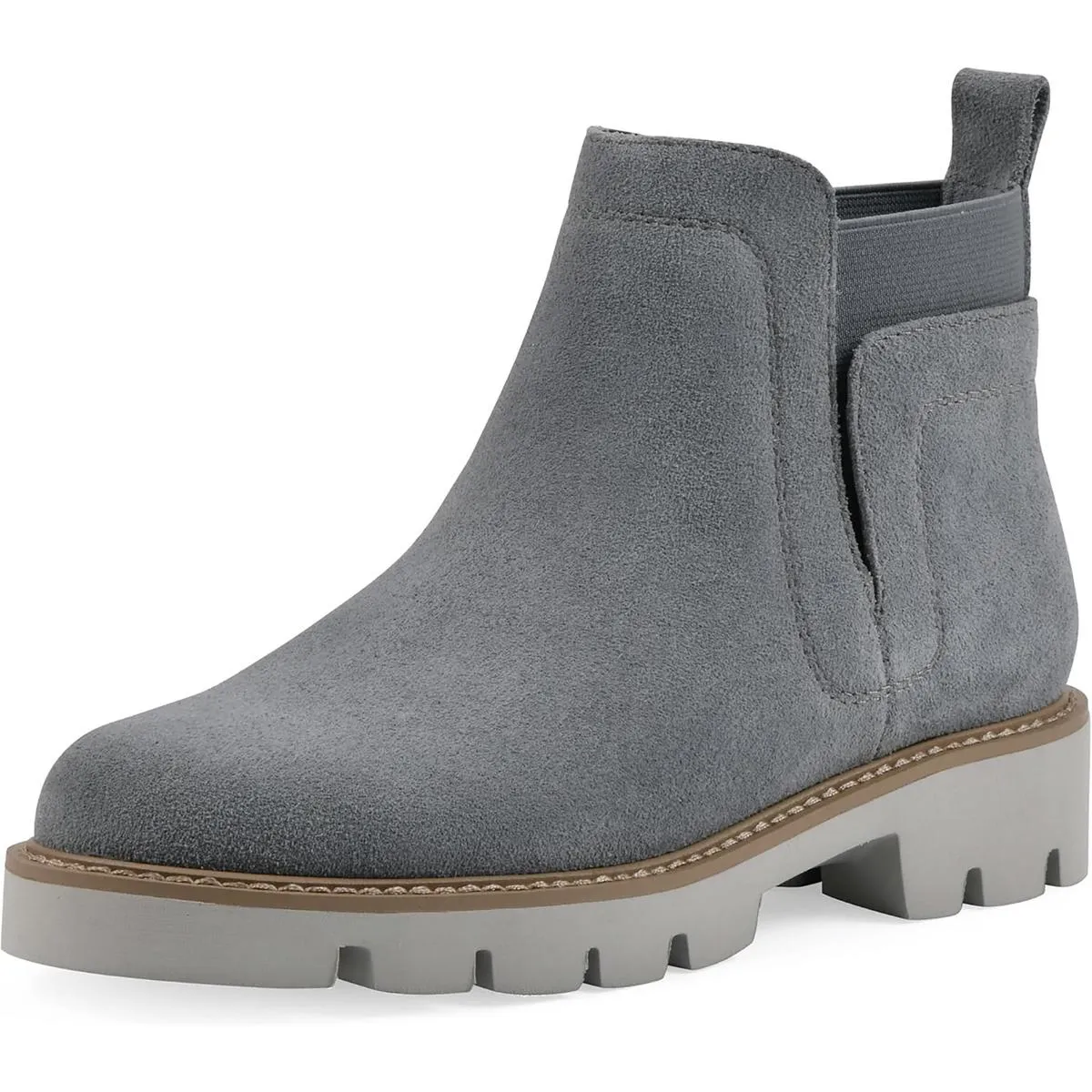 Glassie Womens Solid Suede Chelsea Boots