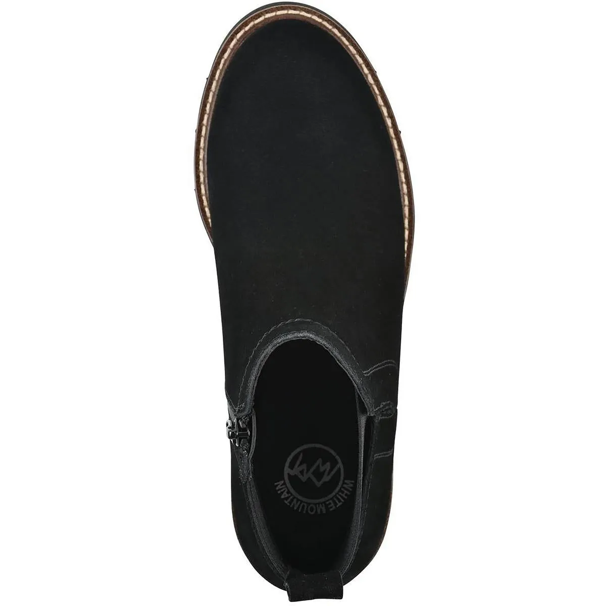 Glassie Womens Solid Suede Chelsea Boots