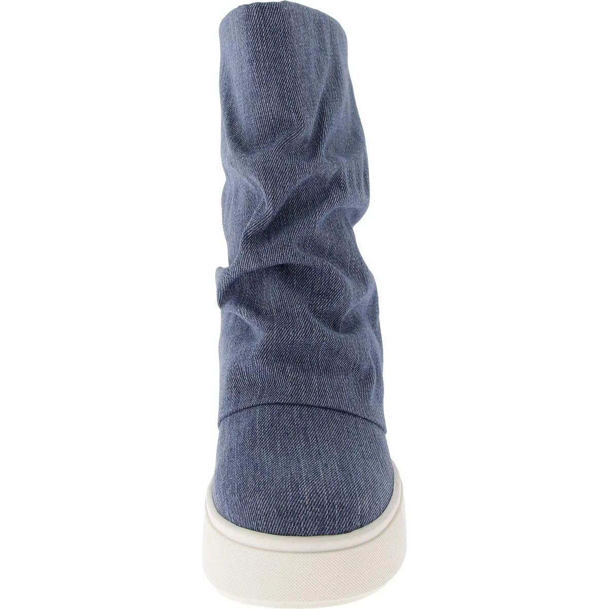 Guinna Womens Pull On Round Toe Mid-Calf Boots