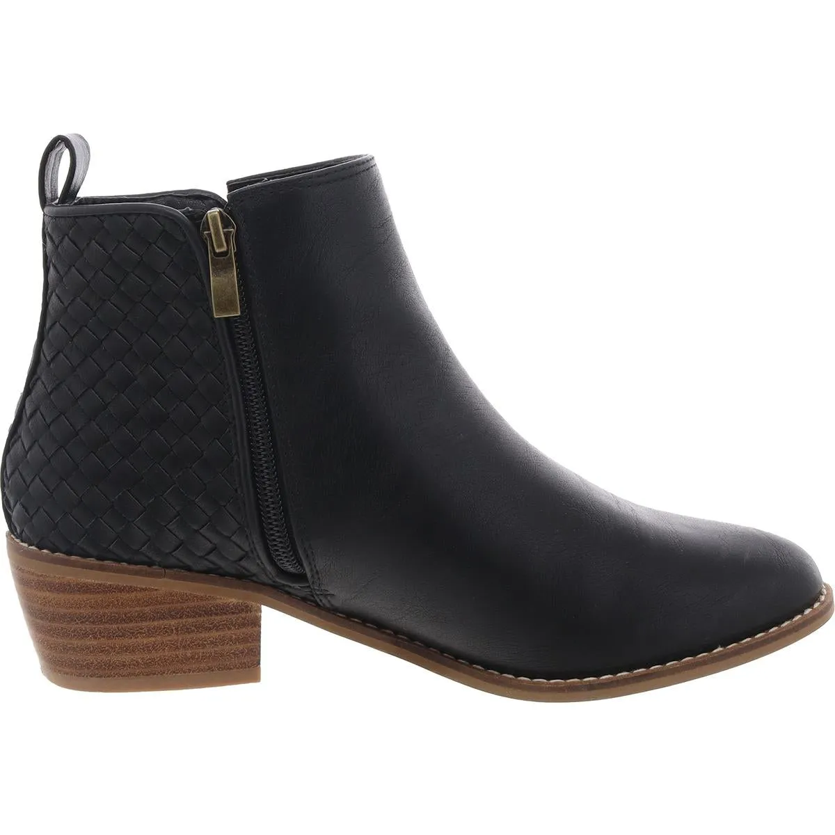 Half N Half 7 Womens Zipper Manmade Booties