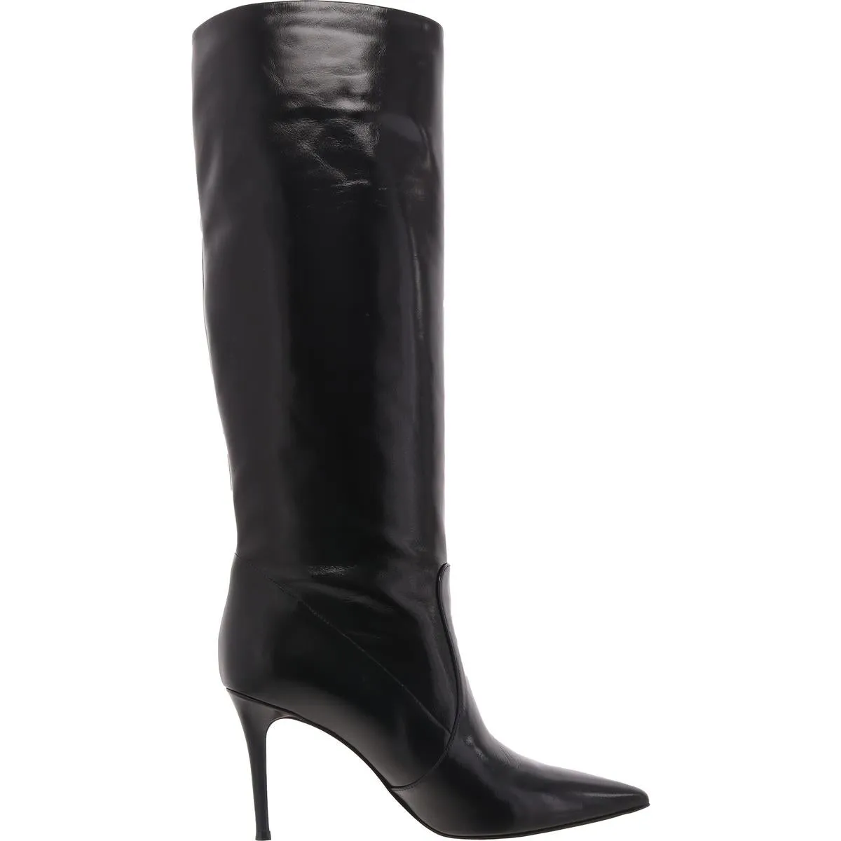 Hansen Womens Solid Patent Leather Knee-High Boots