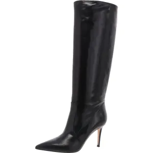Hansen Womens Solid Patent Leather Knee-High Boots