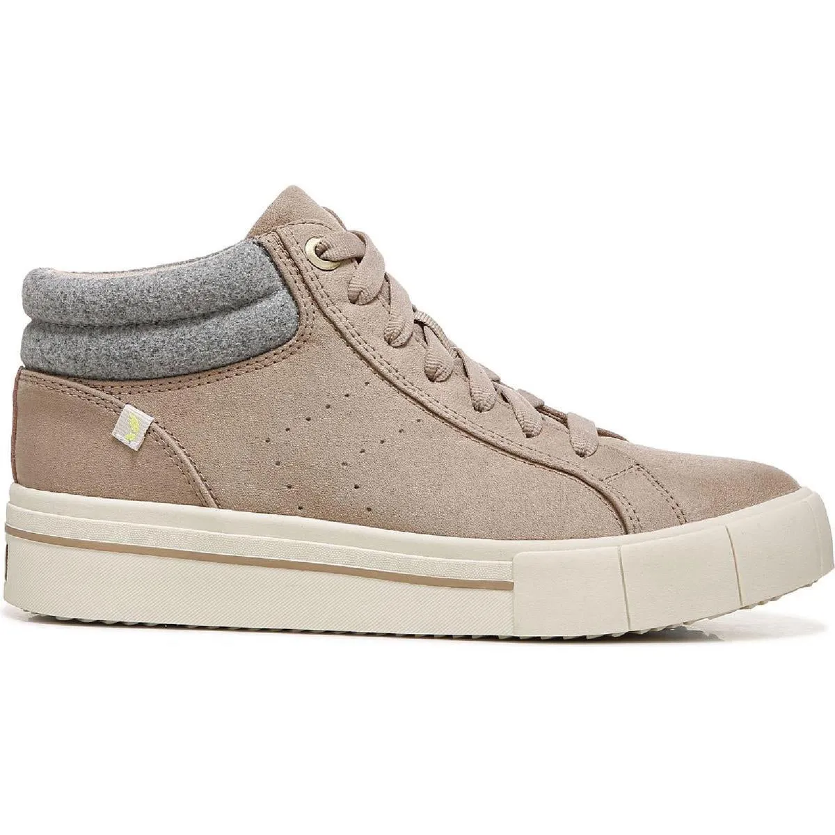 Happiness Hi Womens Mixed Media High-Top Sneakers