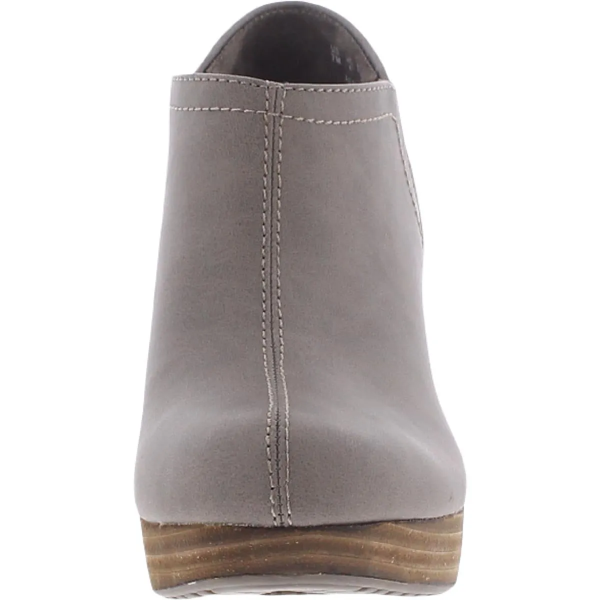 Harlow Womens Faux Leather Wedge Shooties