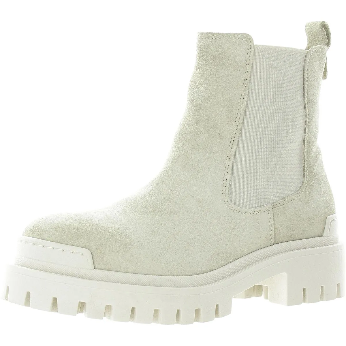 Harriet Womens Lugged Sole Suede Chelsea Boots