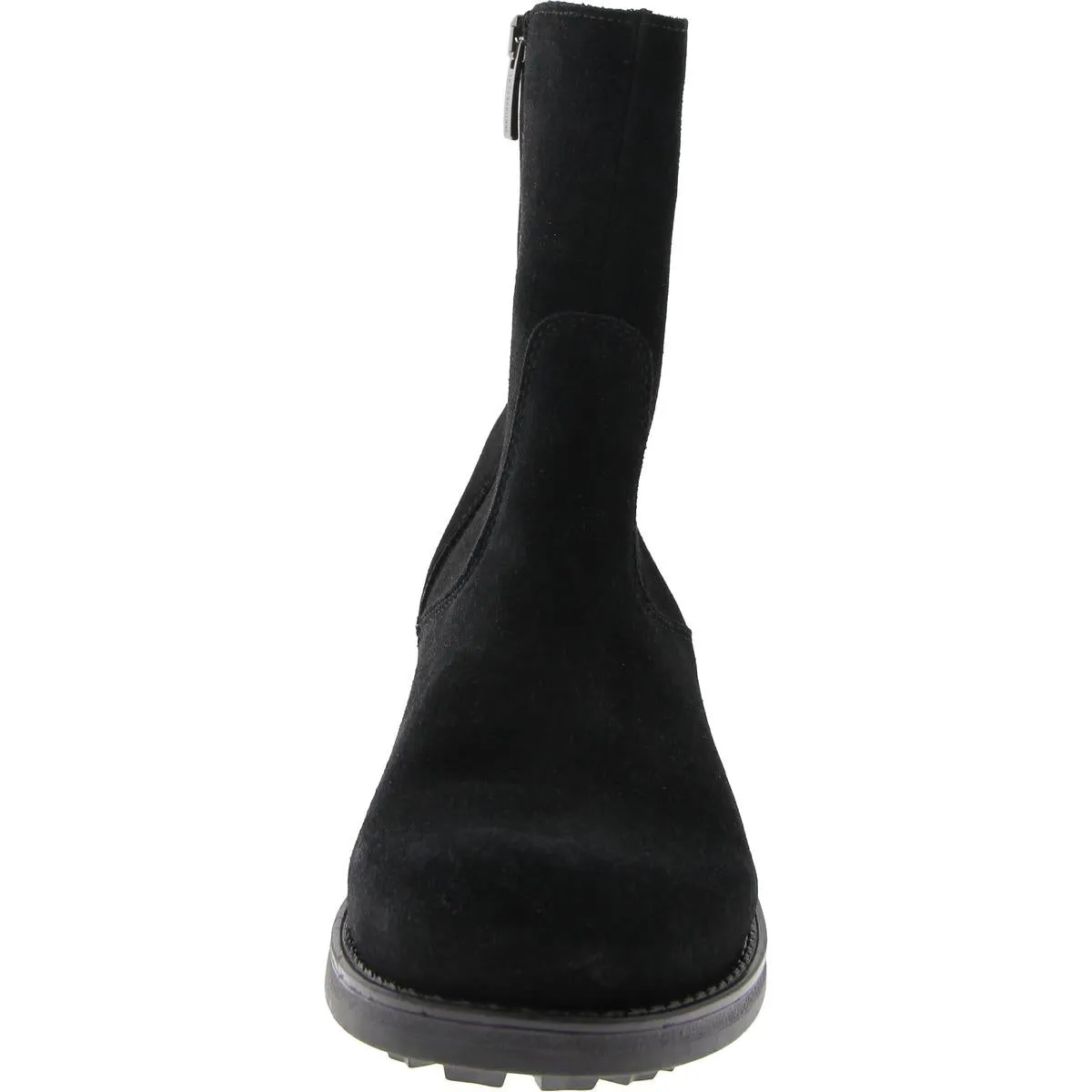 Havan Womens Suede Lugged Sole Ankle Boots