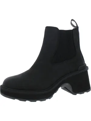 Hi Line Womens Leather Padded Insole Chelsea Boots