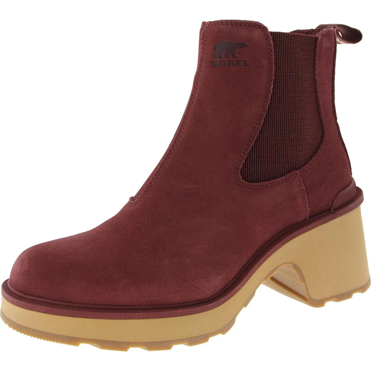 Hi Line Womens Leather Padded Insole Chelsea Boots
