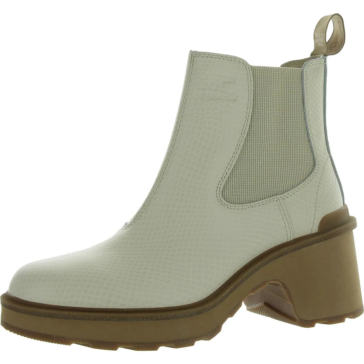Hi Line Womens Leather Padded Insole Chelsea Boots