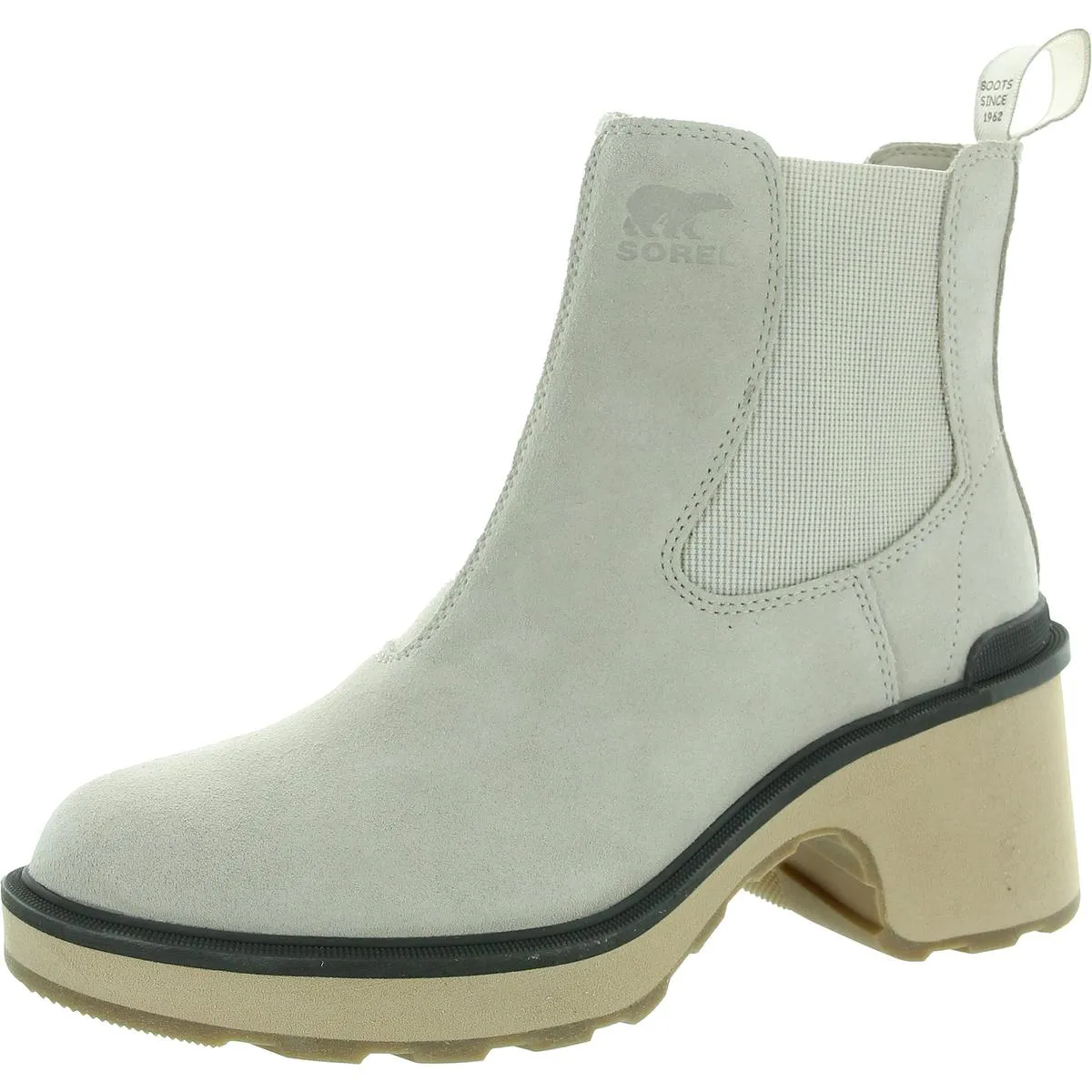 Hi Line Womens Leather Padded Insole Chelsea Boots