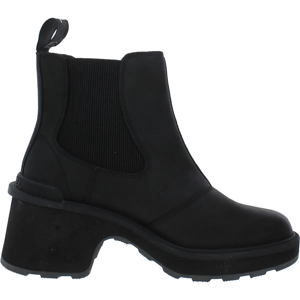 Hi Line Womens Leather Padded Insole Chelsea Boots