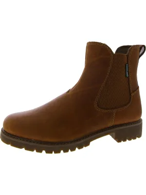 Ida Womens Leather Pull On Chelsea Boots