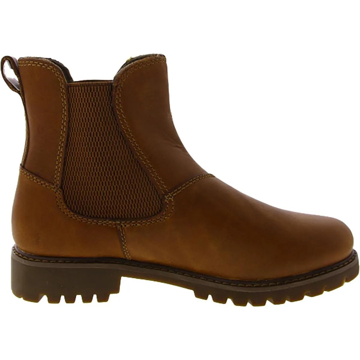 Ida Womens Leather Pull On Chelsea Boots