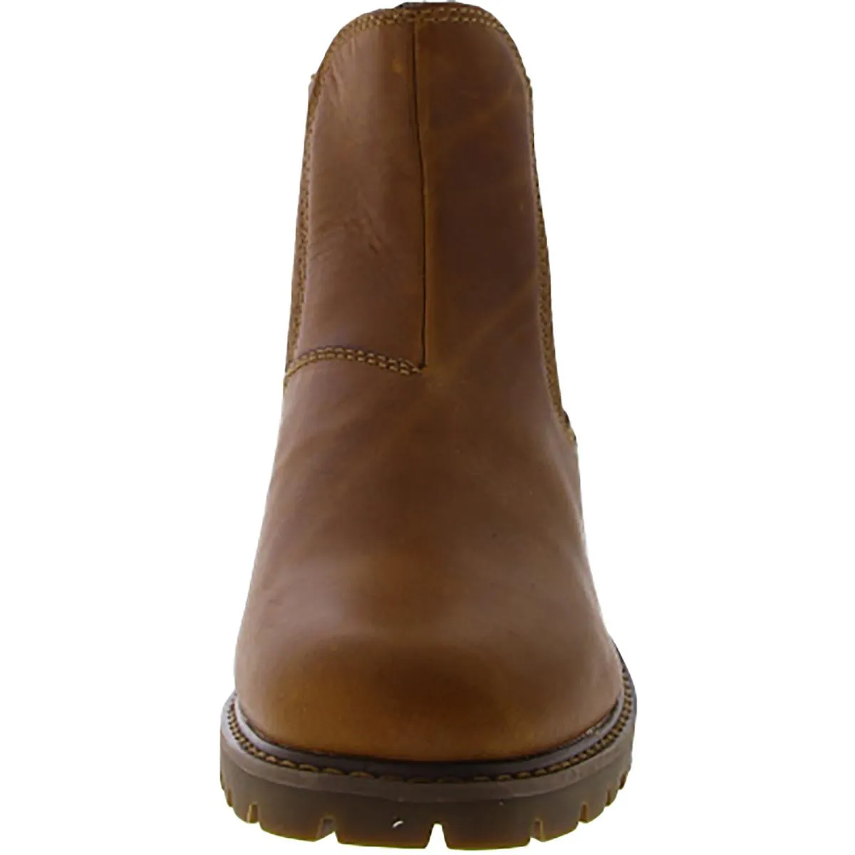 Ida Womens Leather Pull On Chelsea Boots
