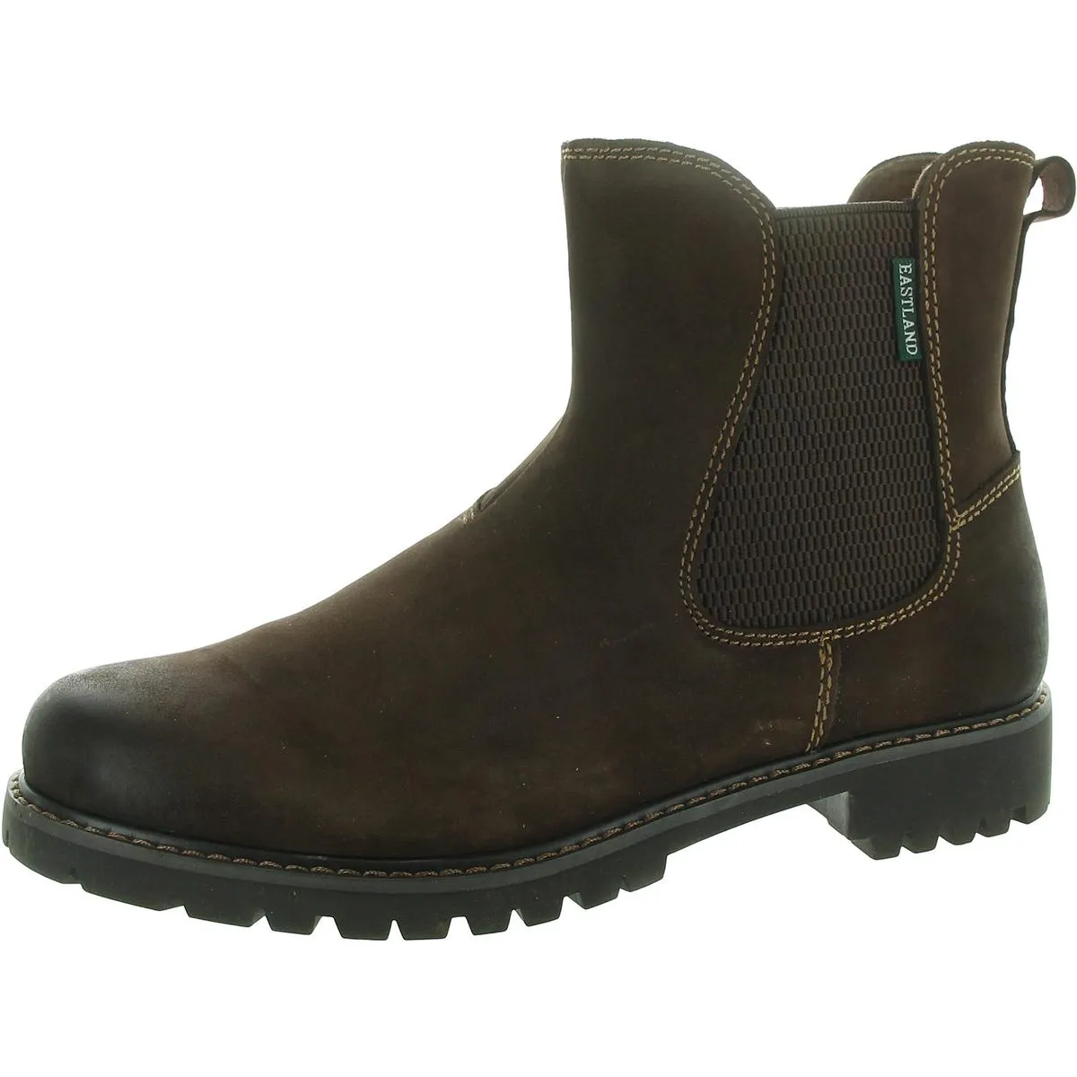 Ida Womens Leather Pull On Chelsea Boots