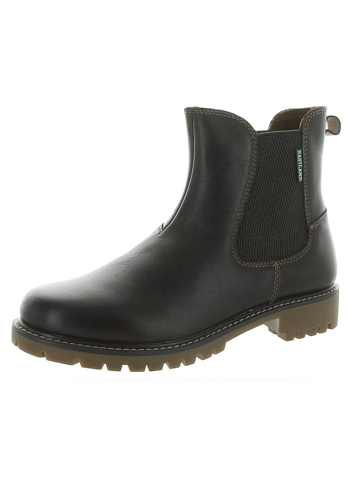Ida Womens Leather Pull On Chelsea Boots