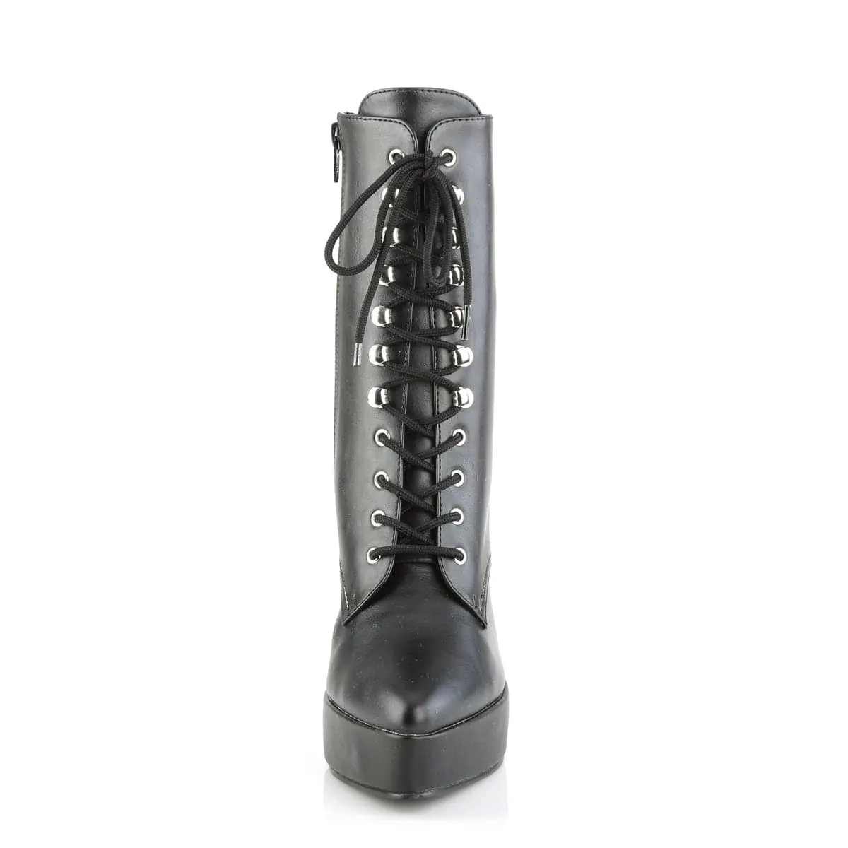 INDULGE-1020 Black Faux Leather