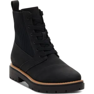 Ionie Womens Lace-Up Manmade Combat & Lace-Up Boots