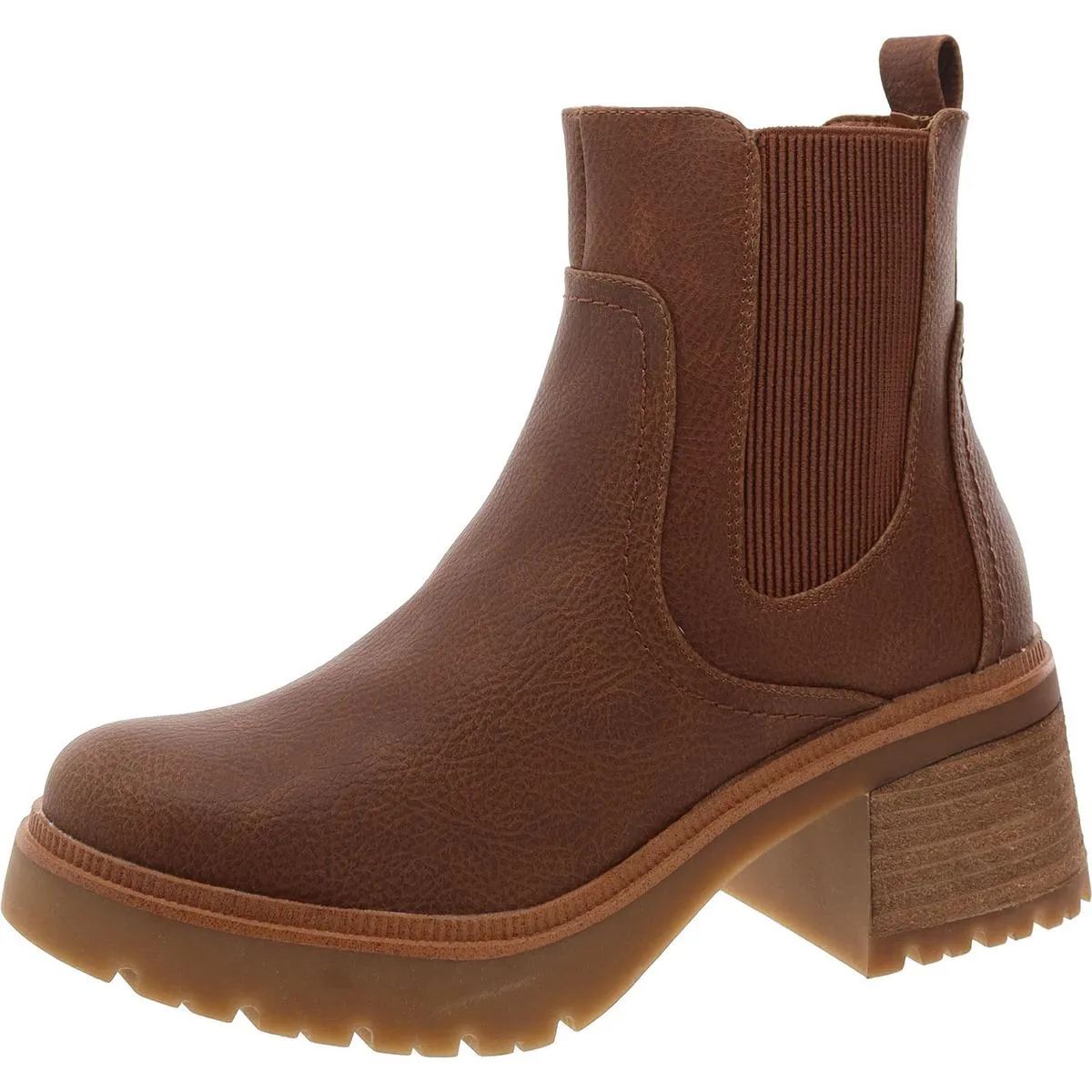 Irie Womens Faux Leather Ankle Chelsea Boots