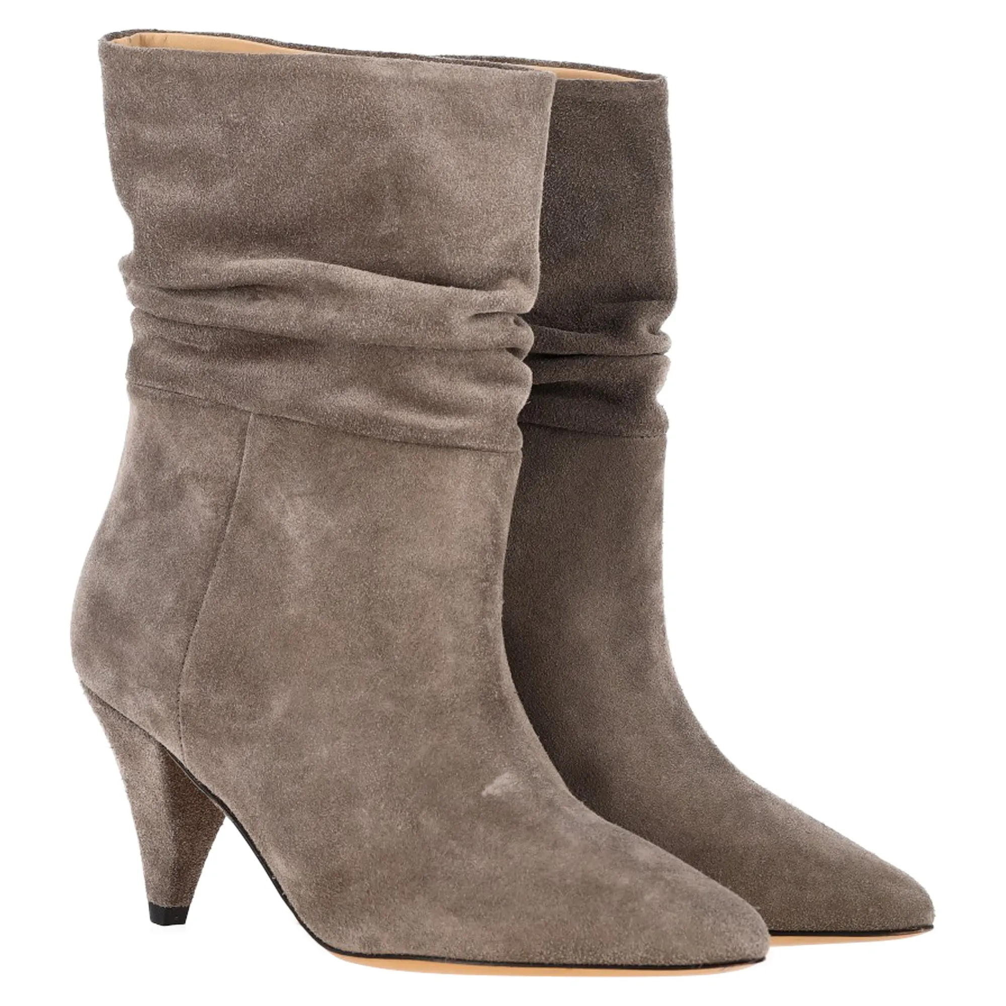 Iro Theke Ankle Boots in Grey Suede