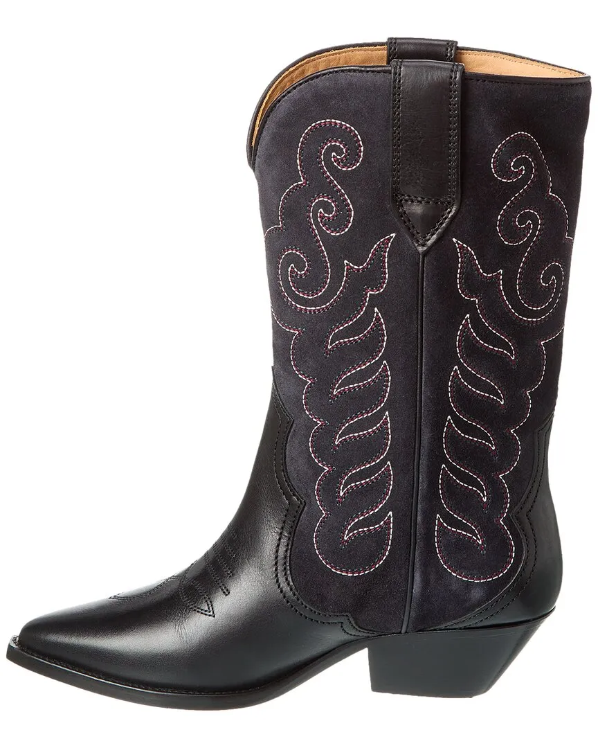 Isabel Marant Duerto Leather & Suede Cowboy Boot