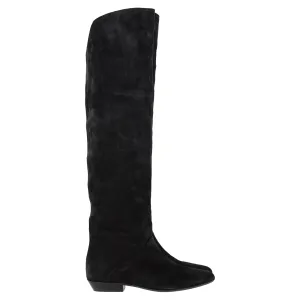 Isabel Marant Seelys Knee-High Boots in Black Suede