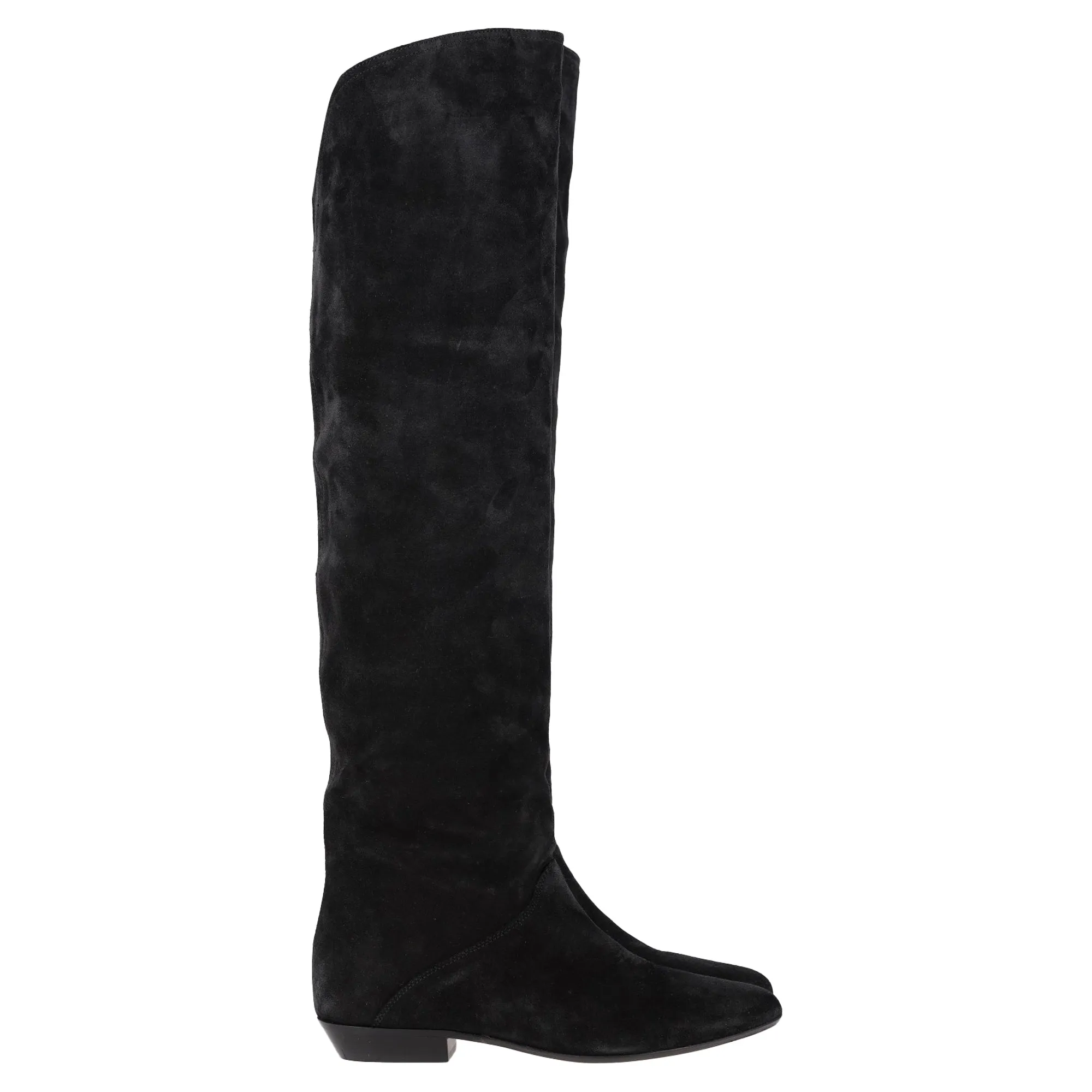 Isabel Marant Seelys Knee-High Boots in Black Suede