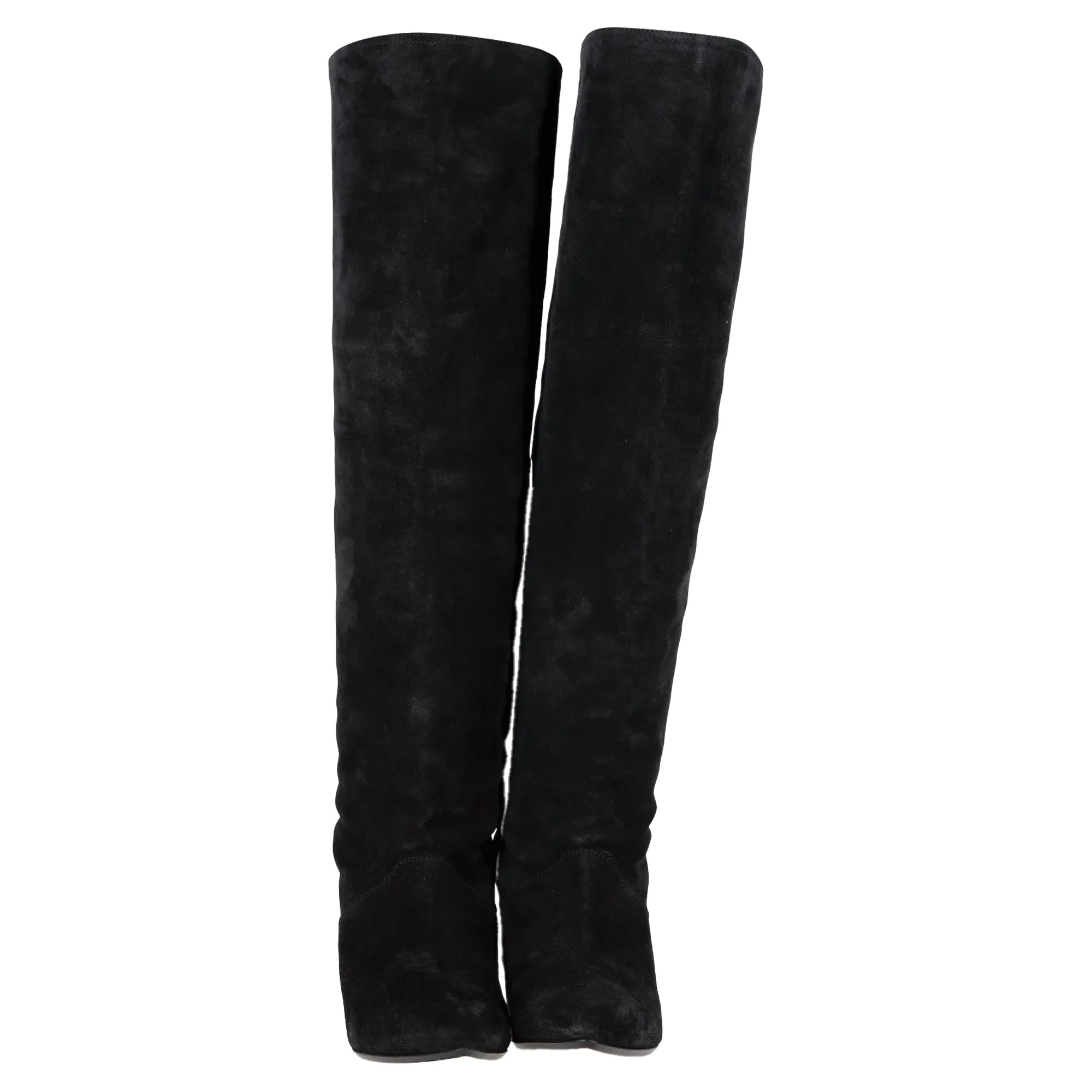 Isabel Marant Seelys Knee-High Boots in Black Suede