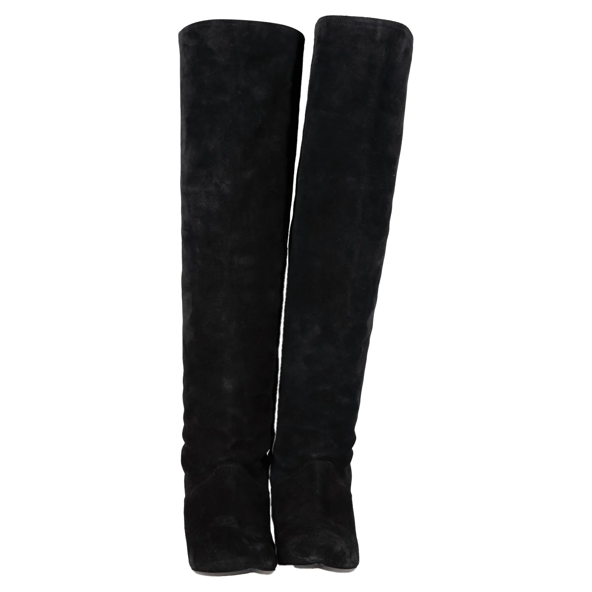Isabel Marant Seelys Knee-High Boots in Black Suede