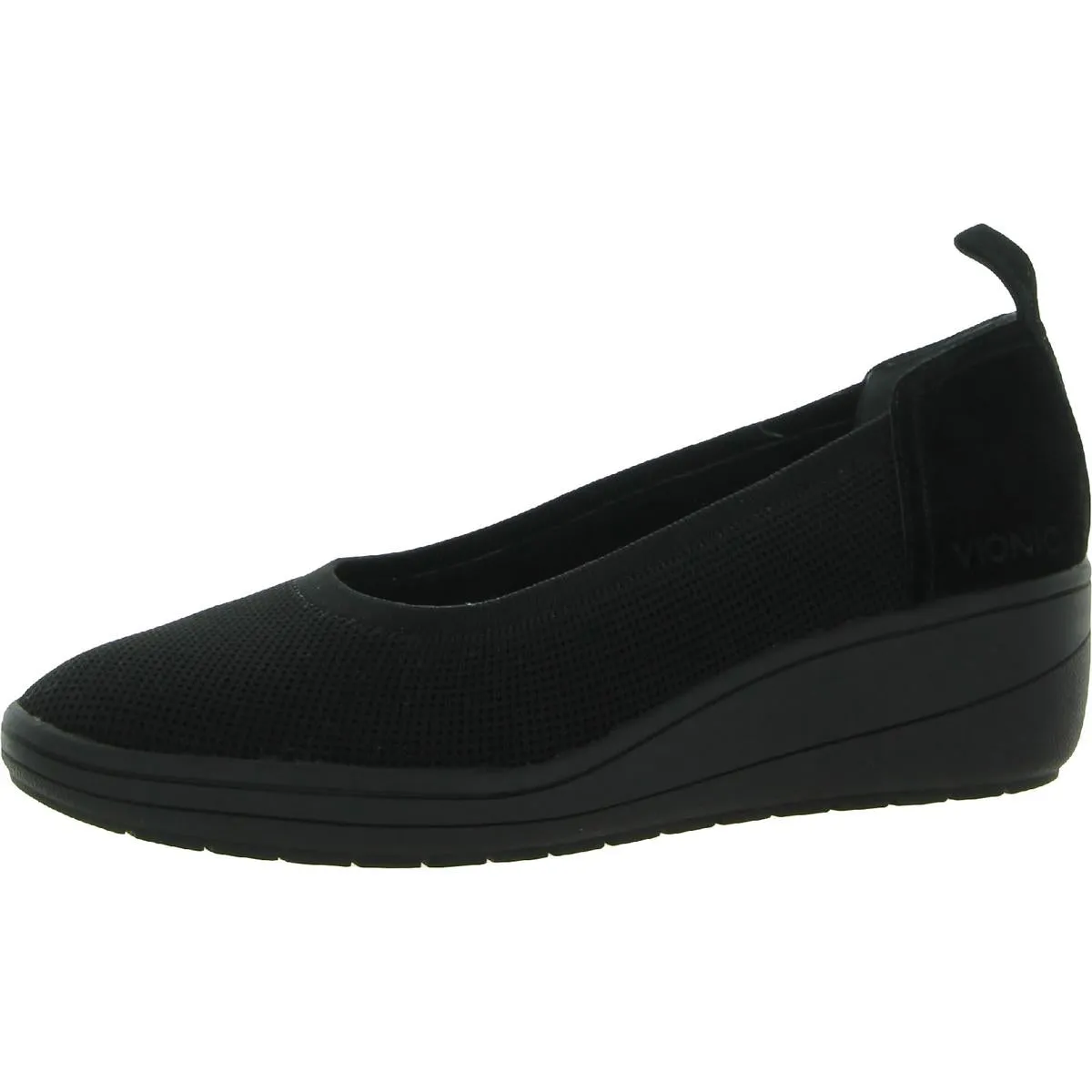 Jacey Knit Womens Suede Trim Slip On Loafers