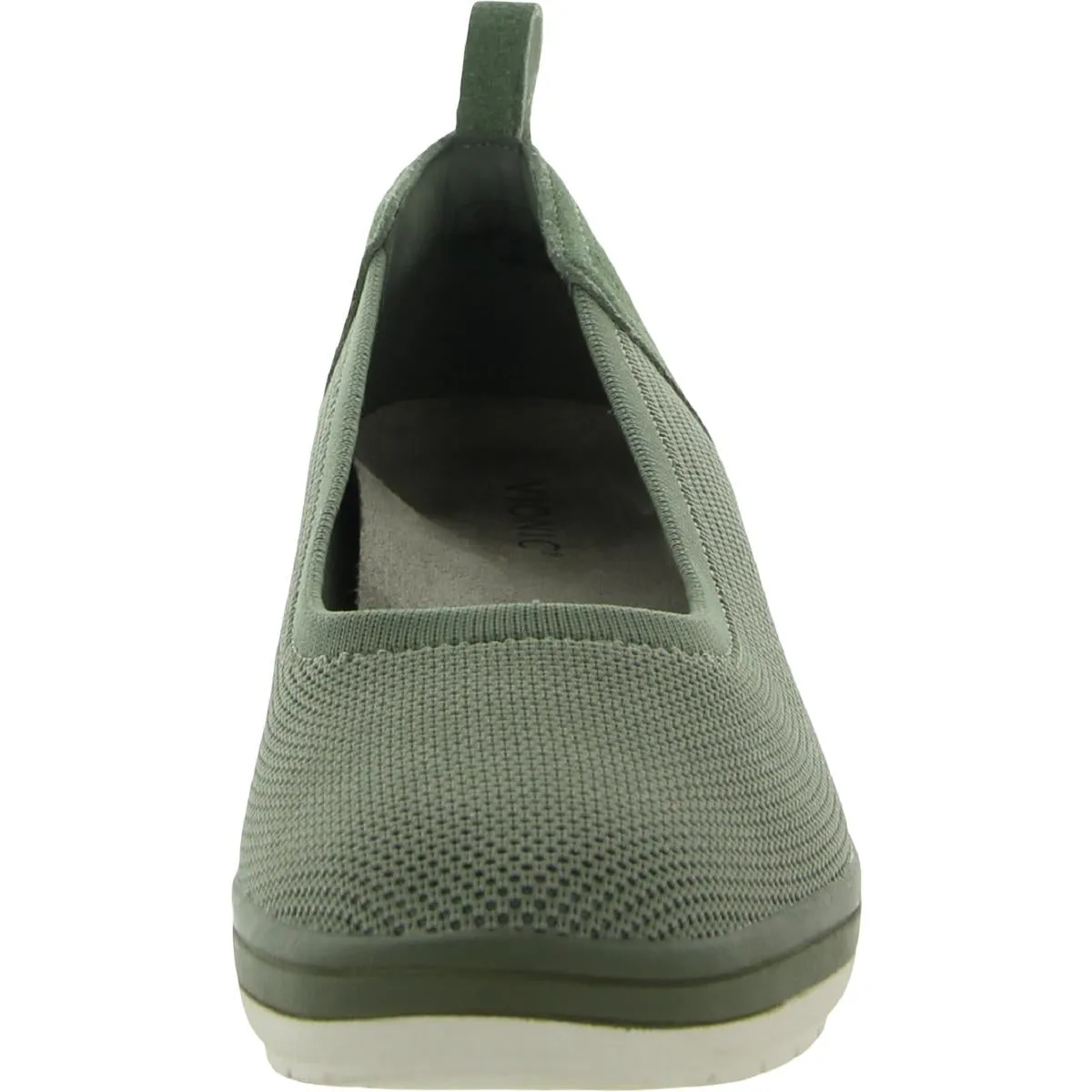 Jacey Knit Womens Suede Trim Slip On Loafers