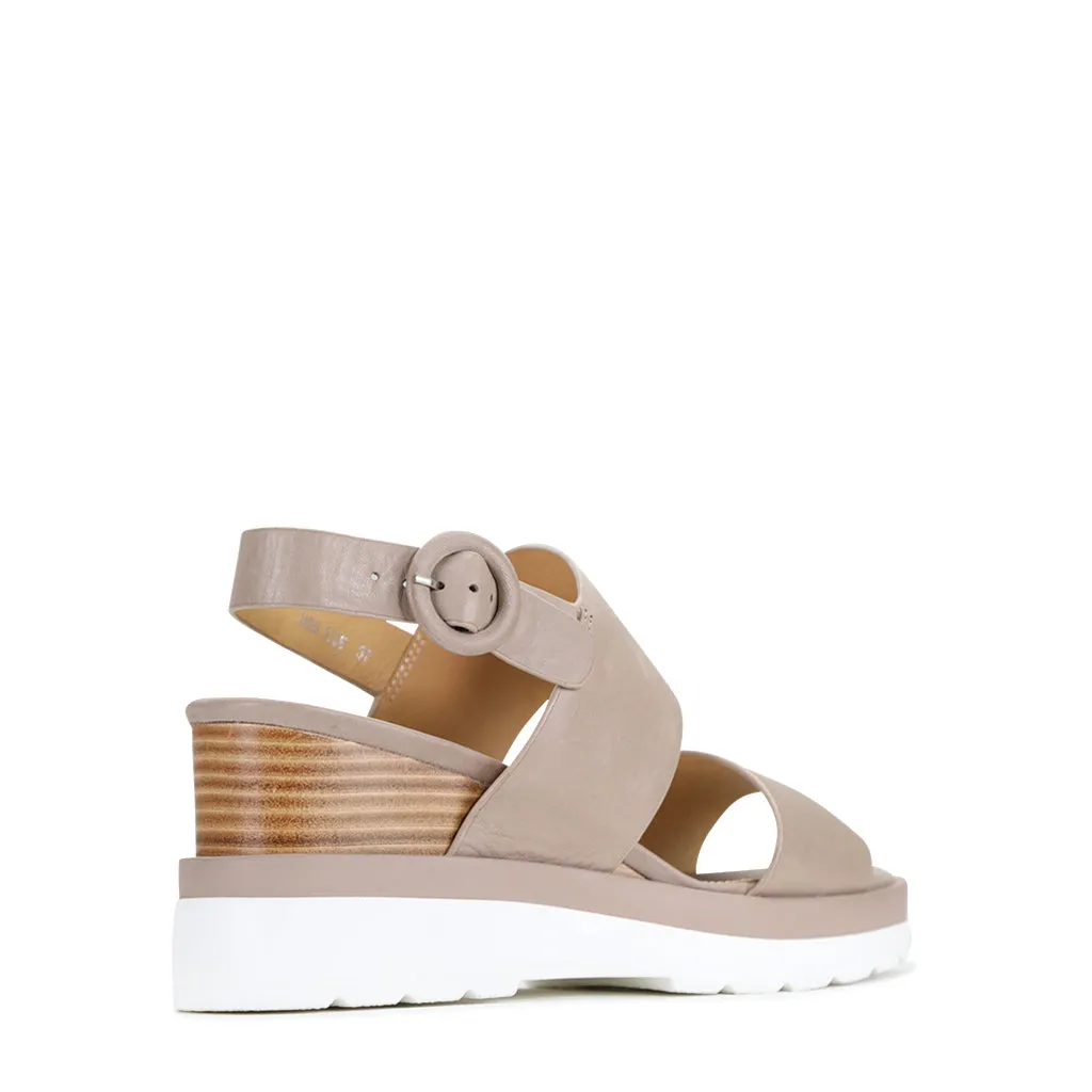 JADES LEATHER WEDGE SANDAL