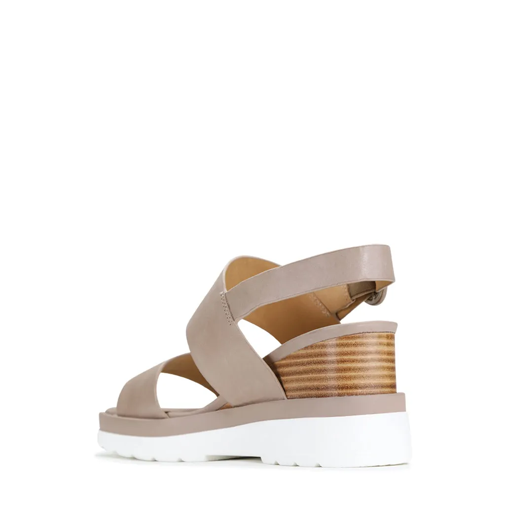 JADES LEATHER WEDGE SANDAL
