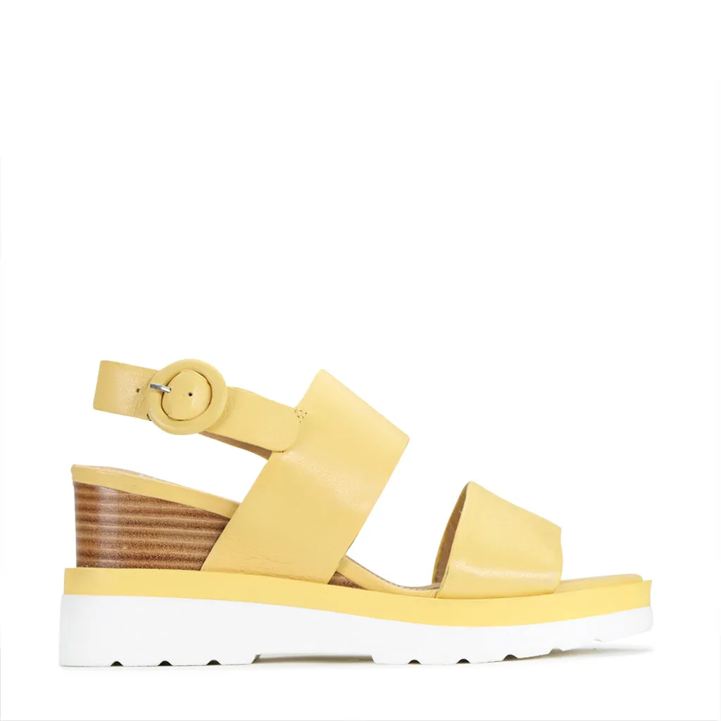 JADES LEATHER WEDGE SANDAL