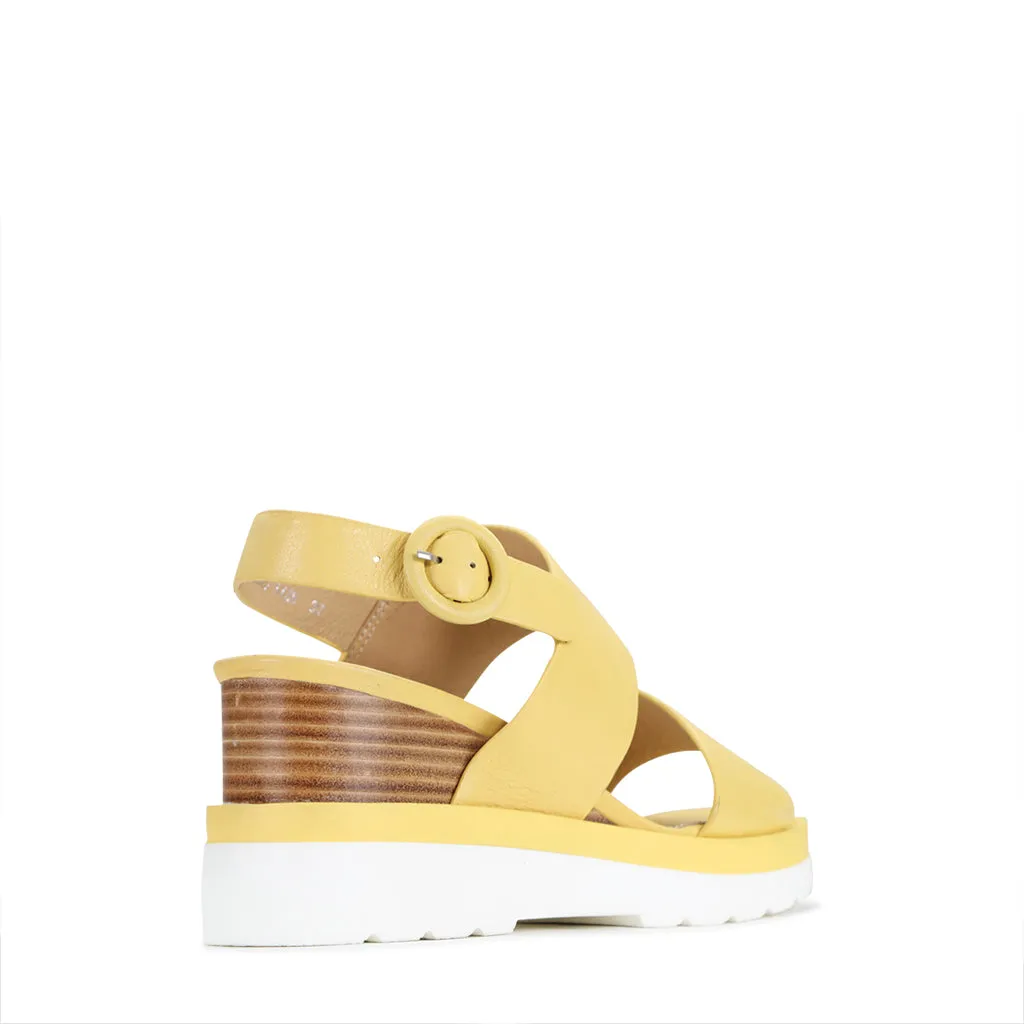 JADES LEATHER WEDGE SANDAL