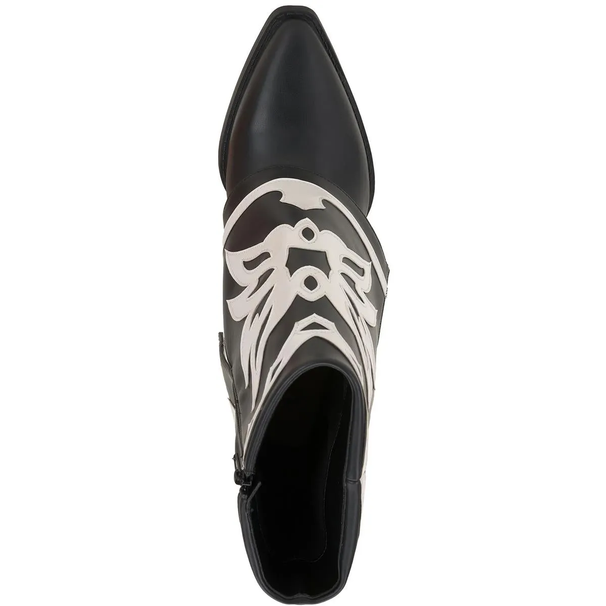 Jadizap Womens Comfort Insole Faux Leather Ankle Boots