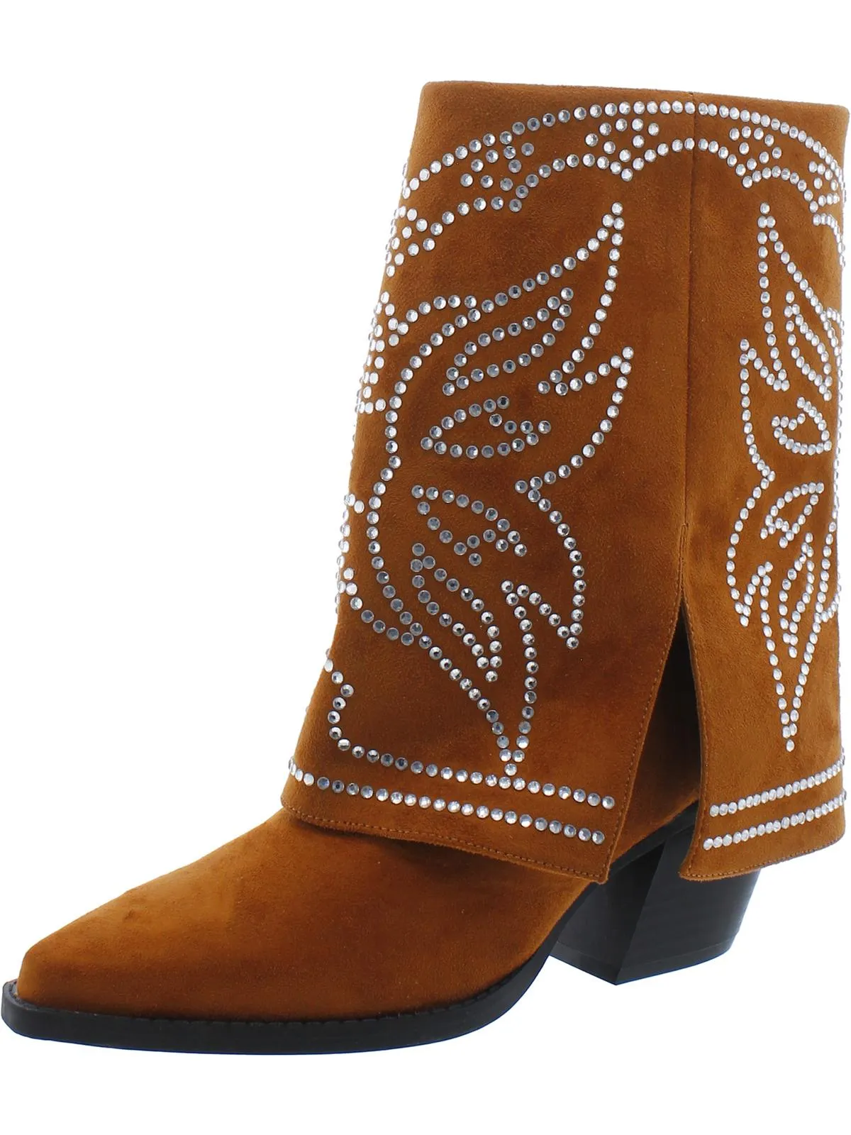 Jadizap Womens Comfort Insole Faux Leather Ankle Boots