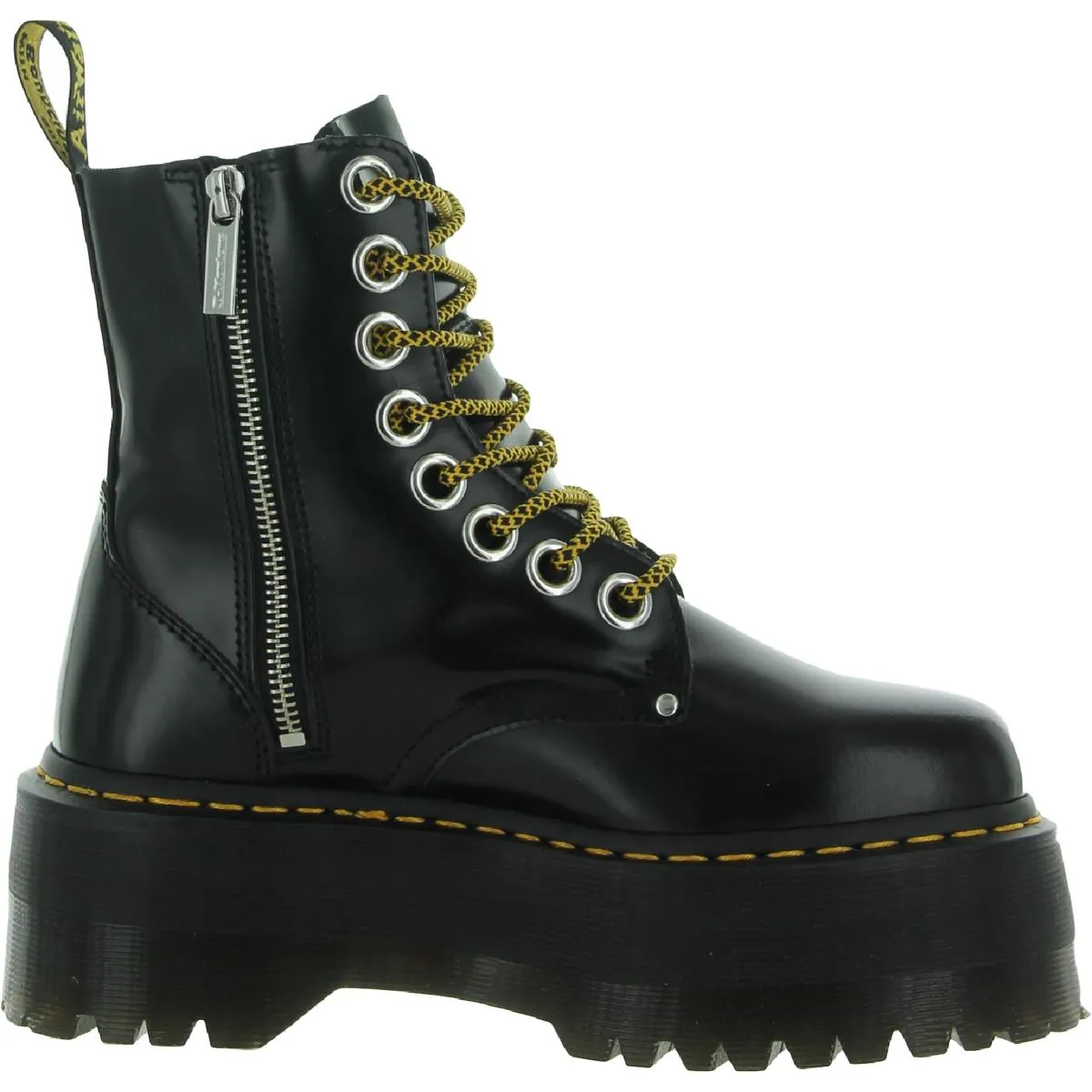 Jadon Max Womens Leather Ankle Combat & Lace-up Boots