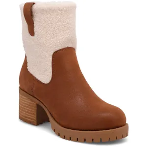 Jakob Womens Zipper Faux Fur Booties