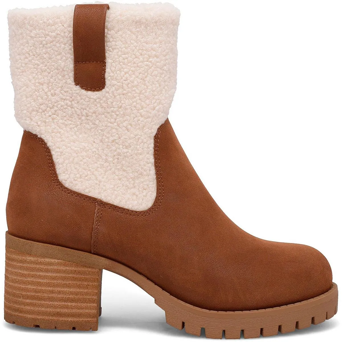 Jakob Womens Zipper Faux Fur Booties