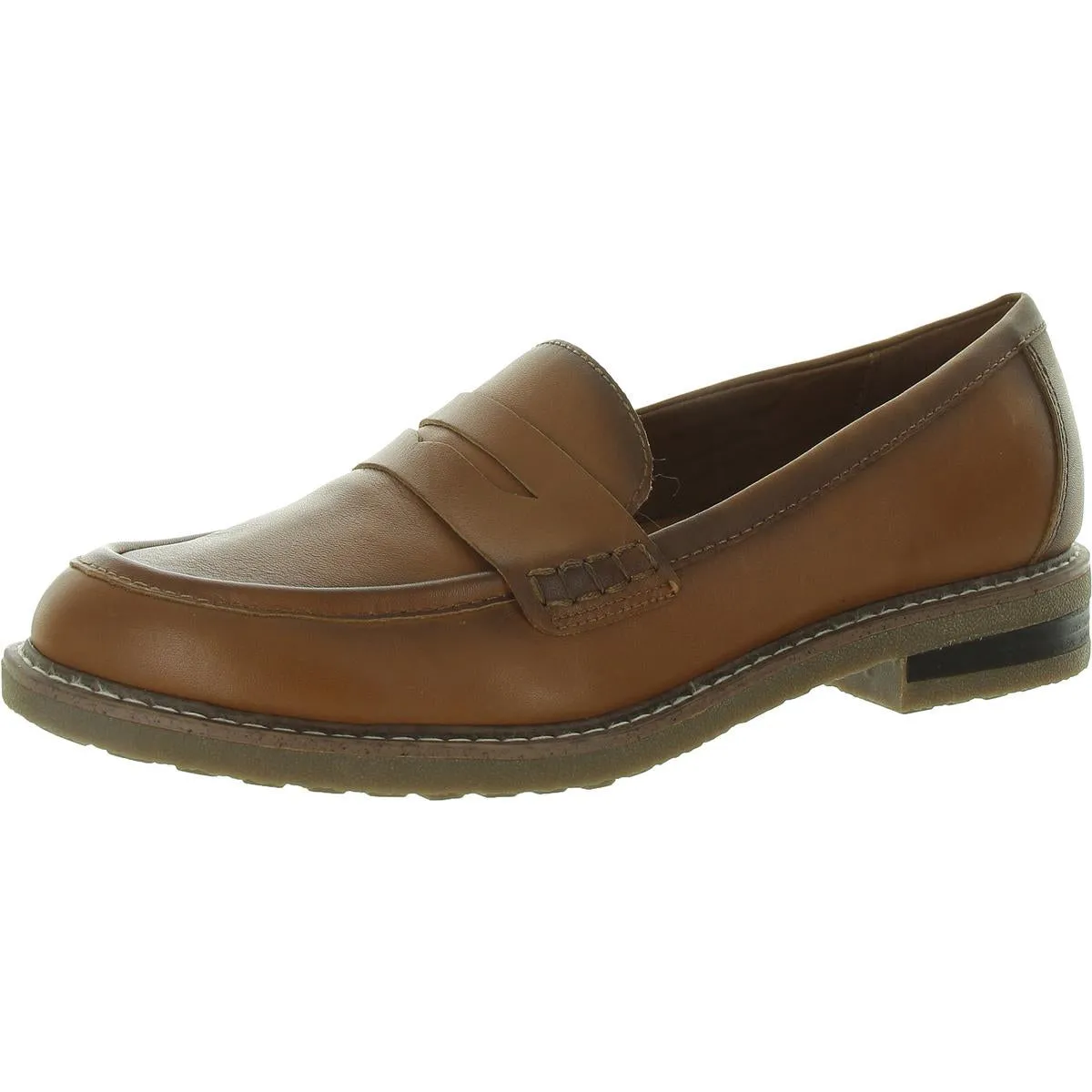 Javas Womens Leather Slip On Loafers